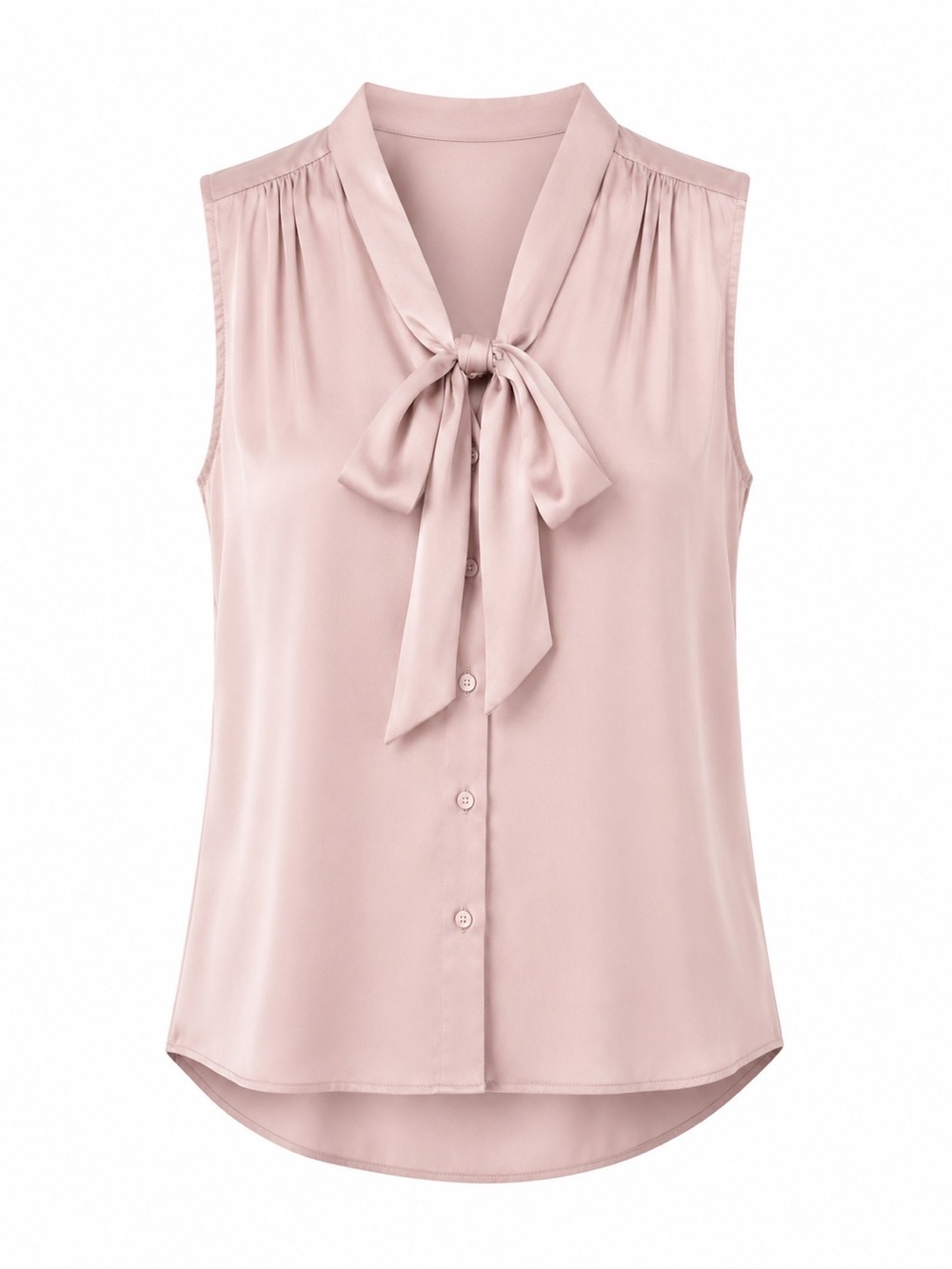Maison d’Amelie NWT blush tie neck top, XS